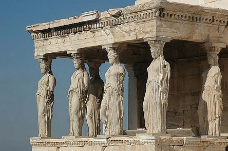 Cariátides, Acrópolis de Atenas