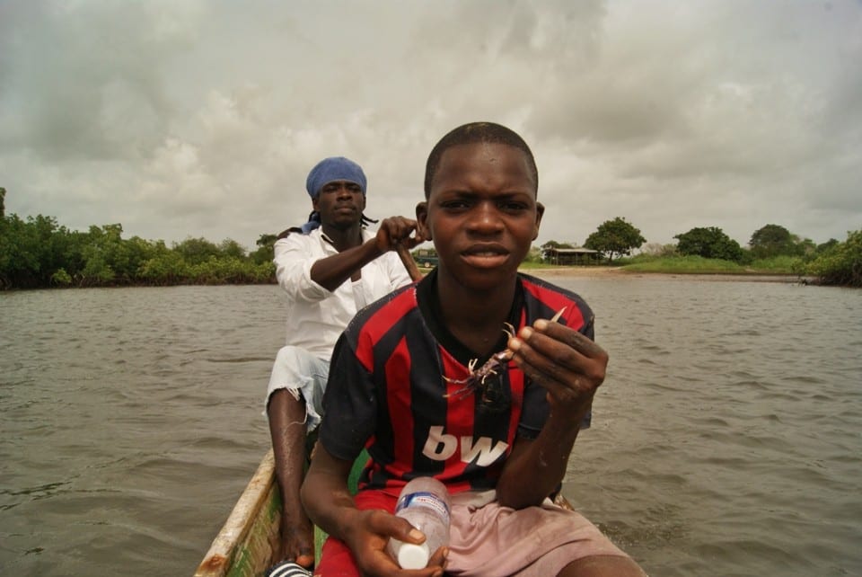 Gambia, isla de Ginak