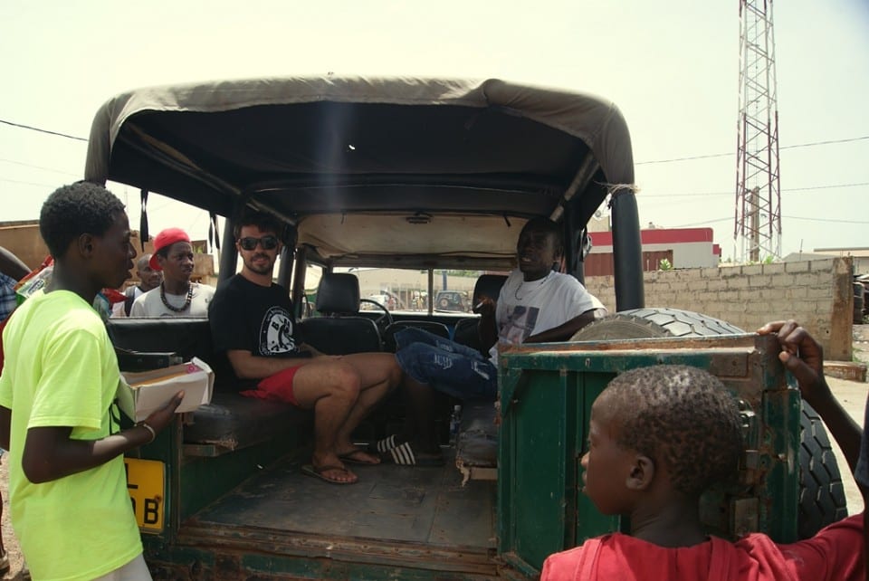 De camino a Ginak, Gambia